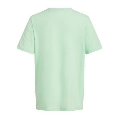 adidas Big Boys Embroidered Crew Neck Short Sleeve Graphic T-Shirt
