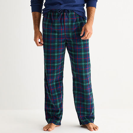 St. John's Bay Mens Microfleece Pajama Pants In Blue