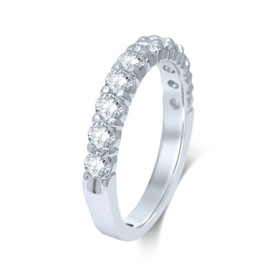 1 CT.T.W. Natural Diamond 14K White Gold Band