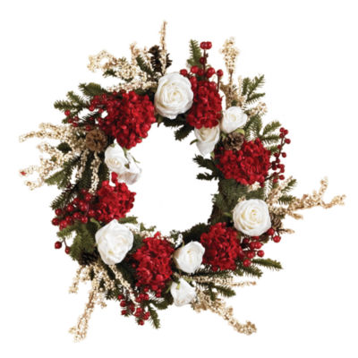 Nearly Natural 24in Wreath