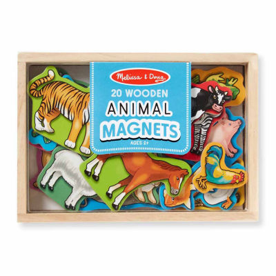 Melissa & Doug Wooden Animal Magnets Interactive Toy