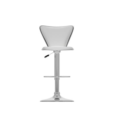 Curved Back Adjustable Bar Stools- Set of 2