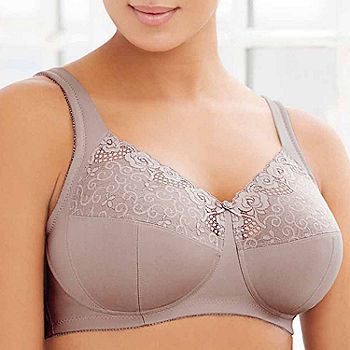 Glamorise COMFORT LIFT Bra 44i Wirefree Support (3-Piece Cups