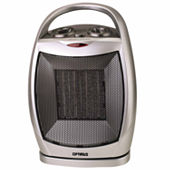 Vie Air 1500W Portable 2 Settings Black Ceramic Heater with Adjustable  Thermost - 9241261