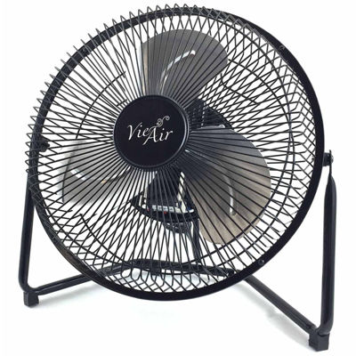 Vie Air 9" High Velocity Tilting 3 Speed Metal Floor Fan