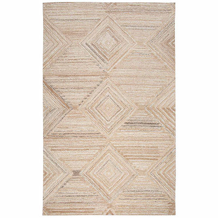 Rizzy Home Suffolk Collection Brianna Diamond Rectangular Rugs, One Size, Beige