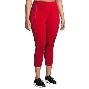 Sports Illustrated Womens Mid Rise Seamless Moisture Wicking 7/8 Ankle  Leggings
