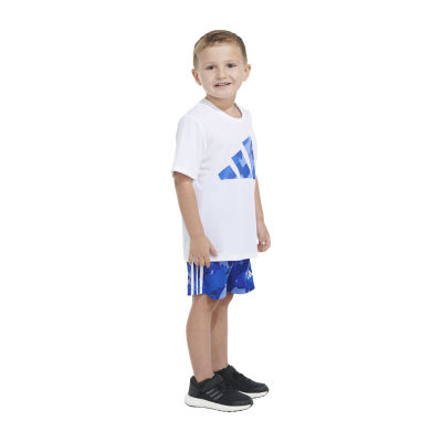 adidas Little Boys 2-pc. Short Set