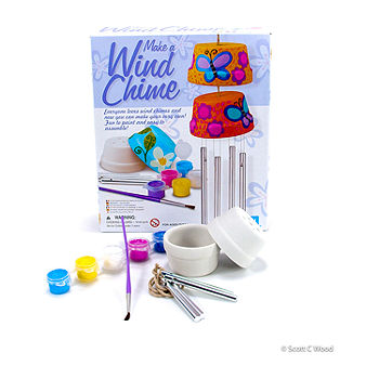 Make A Wind Chime Kits - Kids Arts & Crafts Construct & Paint Wind