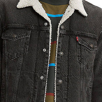 Levi's The Sherpa Trucker Jacket Mens Midweight Denim Jacket, Color:  Midnight Harvest - JCPenney