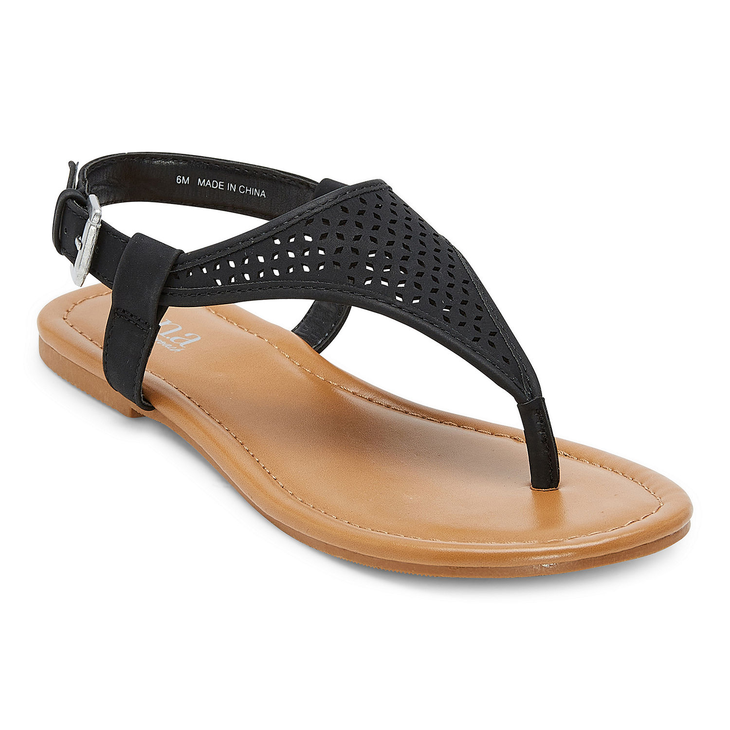 a.n.a Womens Sabrina T-Strap Flat Sandals - JCPenney