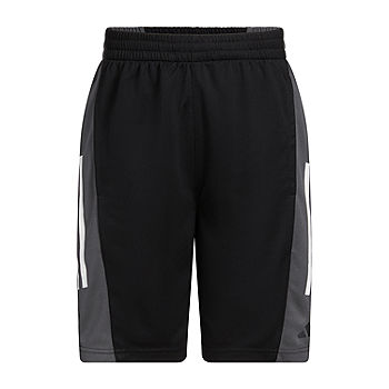 adidas Big Boys Mid Rise Pull-On Short, Color: Black Adi - JCPenney