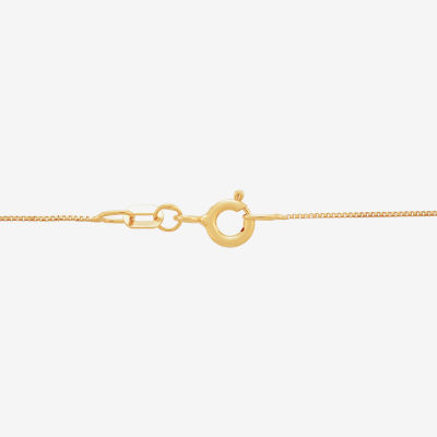 (H-I / Si1) Womens 1/4 CT. T.W. Lab Grown White Diamond 14K Gold Over Silver Sterling Silver Pendant Necklaces