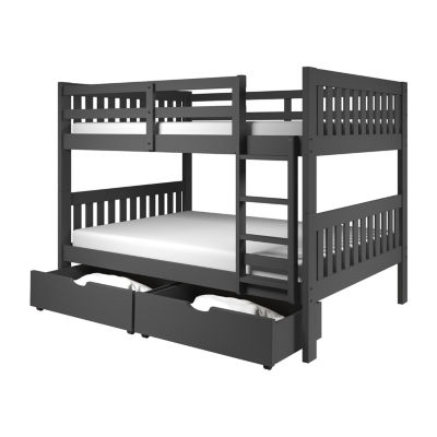 Austin Mission Full over Full Bunk Bed with Dual Underbed Drawers