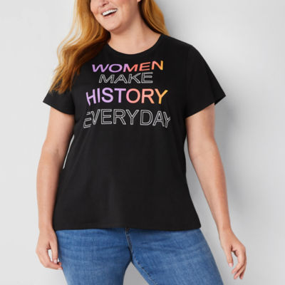 Hope & Wonder Women's History Month Plus Short Sleeve 'Women Make Everyday' Graphic T-Shirt