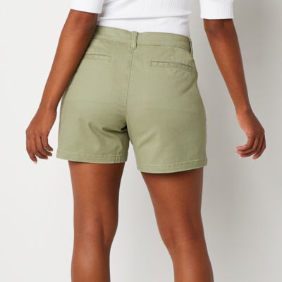 a.n.a Womens Mid Rise 5" Chino Short