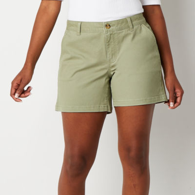 a.n.a Womens Mid Rise 5" Chino Short