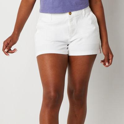 a.n.a Womens Mid Rise 3 1/2" Chino Short