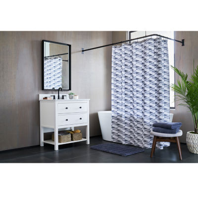 Loom + Forge Textured Prism Shower Curtain
