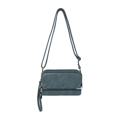 Bueno of California Glazed Parch Wallet On A String Crossbody Bag