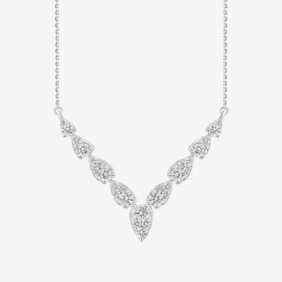 FINE JEWELRY Diamond Blossom (G / Si2) Womens 1 CT. T.W. Lab Grown