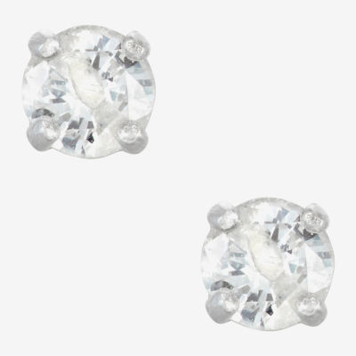 1/5 CT. T.W. Natural Diamond White Diamond 14K White Gold 3mm Stud Earrings