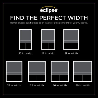 Eclipse Evangeline Cordless Blackout Roman Shade