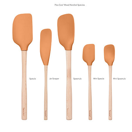 Tovolo Flex-Core Wood Handle 5-pc. Spatula Set, One Size, Orange