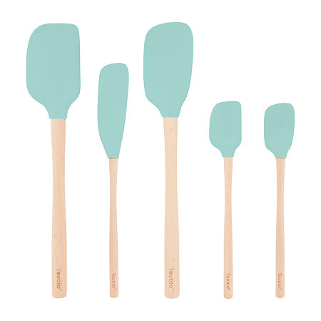 Tovolo Flex-Core Wood Handle 5-pc. Spatula Set, One Size, Blue