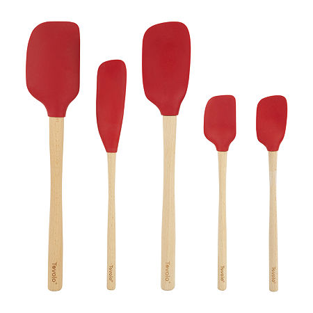 Tovolo Flex-Core Wood Handle 5-pc. Spatula Set, One Size, Red