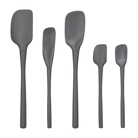 Tovolo Flex-Core All Silicone 5-pc. Spatula Set, One Size, Black