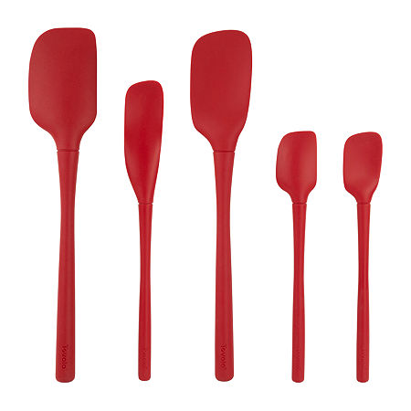 Tovolo Flex-Core All Silicone 5-pc. Spatula Set, One Size, Red