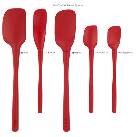 Tovolo Flex-Core All Silicone 5-pc. Spatula Set, One Size, Red