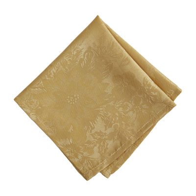 Elrene Home Fashions Poinsettia Elegance Set 4-pc. Napkins