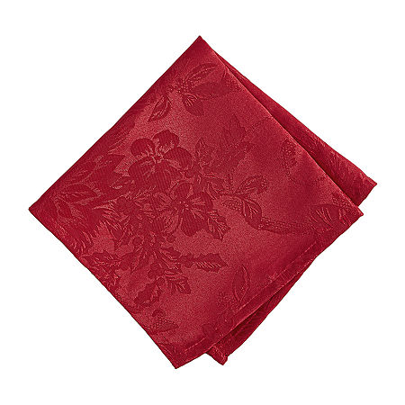 Elrene Home Fashions Poinsettia Elegance Set 4-pc. Napkins, One Size, Red