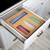 Home Basics 0.65 in. H x 4 in. W x 12.5 in. D Natural Bamboo Drawer  Organizer HDC59721 - The Home Depot