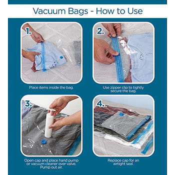 Woolite 3 Piece Air Tight Large Vacuum Storage Bags