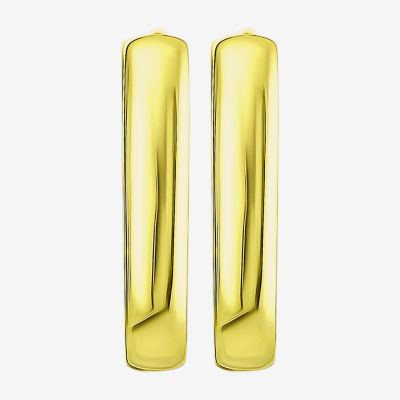 Gold Addiction Womens 10K Gold 14.5mm Hoop Earrings