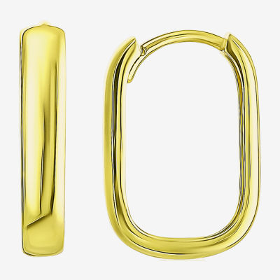 Gold Addiction Womens 10K Gold 14.5mm Hoop Earrings