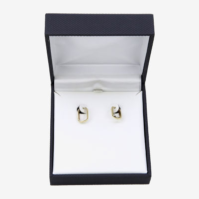 Gold Addiction Womens 10K Gold 14.5mm Hoop Earrings