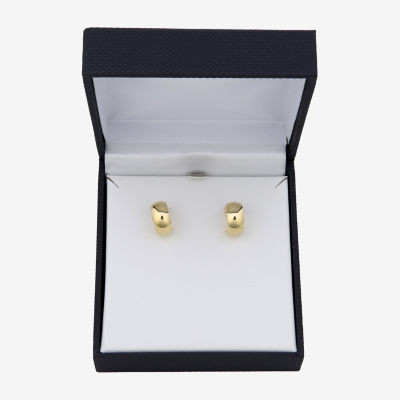 Gold Addiction Womens 10K Gold 14.5mm Hoop Earrings