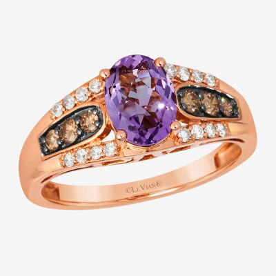 Le Vian® Ring featuring Grape Amethyst™ Chocolate Diamonds® Nude Diamonds™ set in 14K Strawberry Gold®