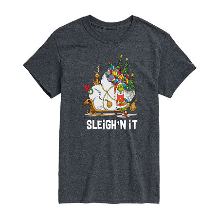 Mens Grinch Graphic T-Shirt, 5x-large, Black