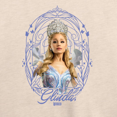 Glinda Frame Womens Boat Neck Long Sleeve Wicked Graphic T-Shirt