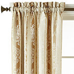 JCPenney Home Regan Light-Filtering Rod Pocket Single Curtain Panel