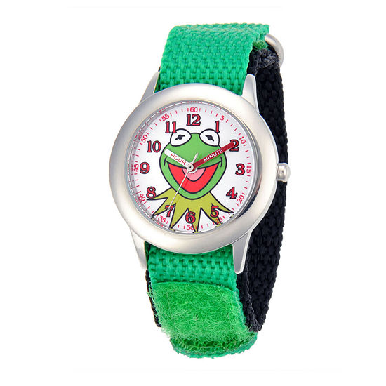 Disney Kermit the Frog Kids Green Nylon Strap Watch