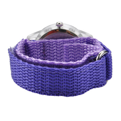 Disney Ariel Kids Purple Nylon Strap Watch