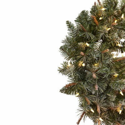 Nearly Natural 30in Lighted Wreath