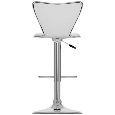 Curved Back Adjustable Bar Stools- Set of 2