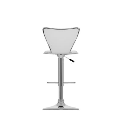 Curved Back Adjustable Bar Stools- Set of 2